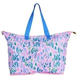 Lilly Pulitzer Getaway packable tote Pink Blossom Girls Night Out NWOT